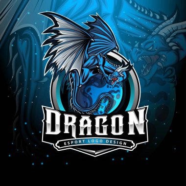 Vahşi Ejder Esport oyun logosu tasarımı