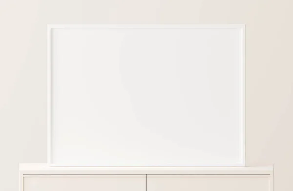 Marco Maqueta Horizontal Diseño Moderno Minimalista Tamaño —  Fotos de Stock