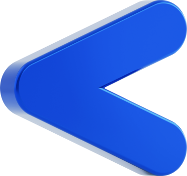 Mavi ok 3d simgesi izole edildi.