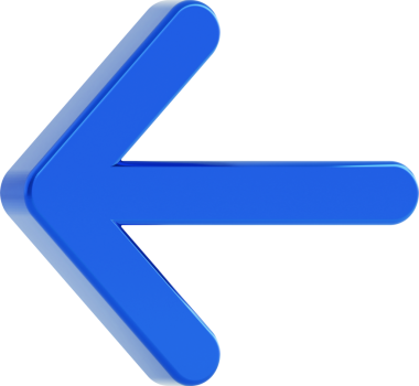 Mavi ok 3d simgesi izole edildi.