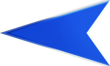 Mavi ok 3d simgesi izole edildi.