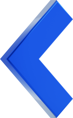 Mavi ok 3d simgesi izole edildi.