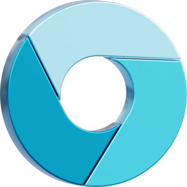 Çizelge diyagramı 3 bölüm veya basamak. Bilgi sunumu için 3d simgeleri.