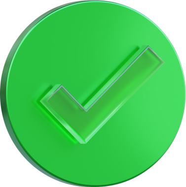 Yeşil bir işaret. Kontrol işareti bir onay ya da memnuniyet sembolüdür..