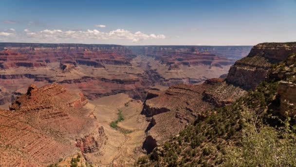 Grand Canyon South Rim Panorama Vista Desde Bright Angel Lodge — Vídeos de Stock