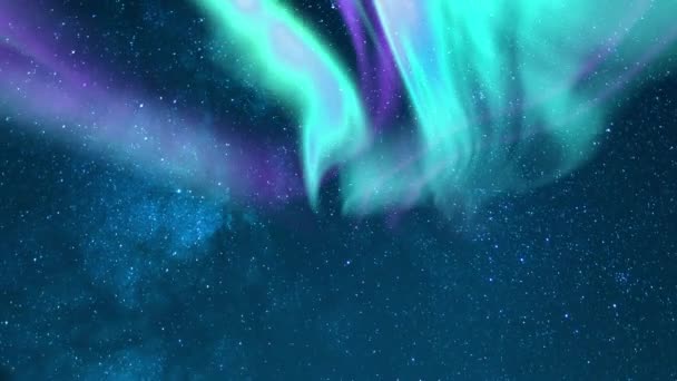 Melkweg Galaxy Time Lapse Aurora Hemelse Dromen — Stockvideo
