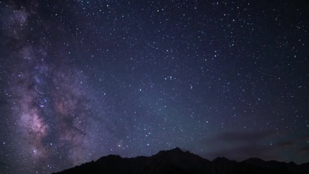 Delta Akvarier Meteor Dusch Och Vintergatan Galaxy 24Mm South Sky — Stockvideo