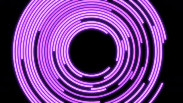 Μετατόπιση Τόξου Purple Large Loop Animation — Αρχείο Βίντεο