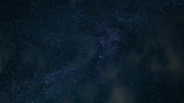 内华达州塞拉市珀西德流星雨和银河系50毫米北天空变焦镜头美国加州时间飞逝 — 图库视频影像