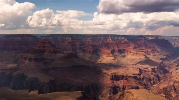 Grand Canyon Vue Depuis South Rim Village Time Lapse Pan — Video
