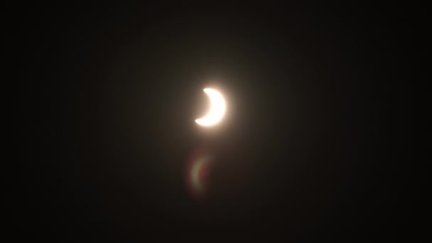 Сонячне Затемнення 2023 Астрофотографія — стокове відео