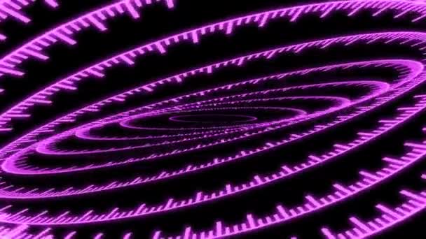 Padrões Geométricos Radiais Spinning Pink Patterns Rotate Animation Loop — Vídeo de Stock