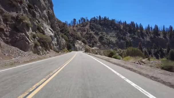 Angeles Crest Highway Summer Eastbound Waterman Islip Saddle Front View — Video