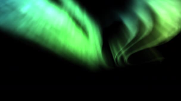 北极光的北极圈绿色背景 — 图库视频影像