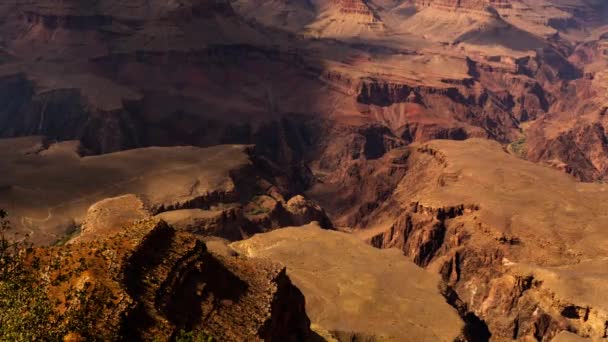 Blick Auf Den Grand Canyon Vom South Rim Village Zeitraffer — Stockvideo