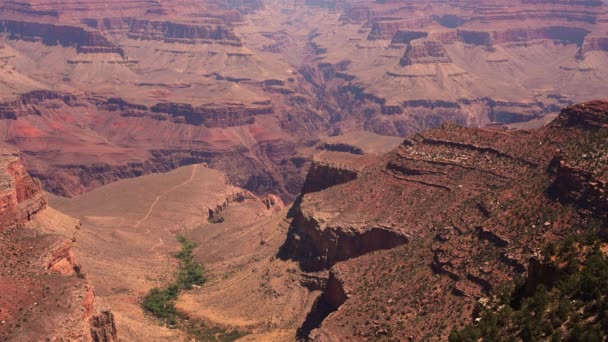 Grand Canyon Mit Blick Auf Den Deep Canyon Von Der — Stockvideo