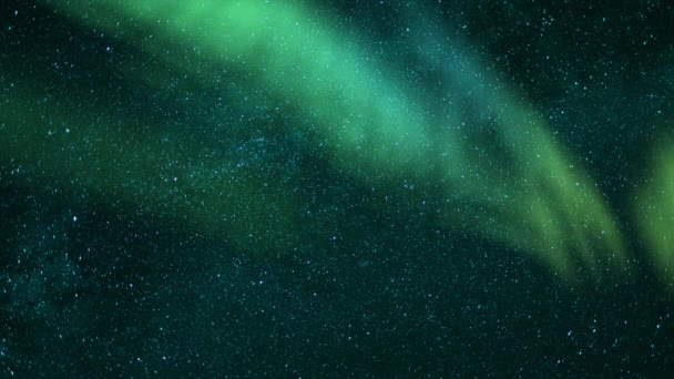 Aurora Calea Lactee Noaptea Veil Buclă — Videoclip de stoc