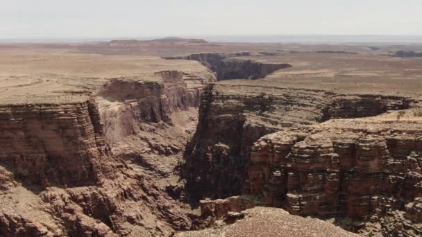 Grand Canyon Luftaufnahme Drehen Little Colorado River Gorge Navajo Nation — Stockvideo