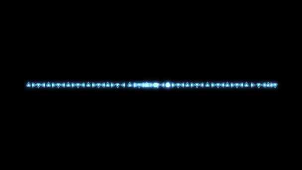 Панель Прогресу Завантаження Трикутника Сміливий Синій Рух Графіка Петлі Анімація — стокове відео