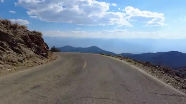 White Mountain Ősi Bristlecone Scenic Byway Westbound Front View Driving — Stock videók