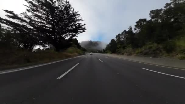 San Francisco Bay Area Sausalito Freeway 101 North Widok Tyłu — Wideo stockowe