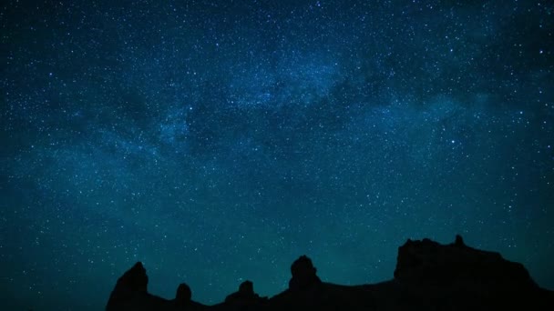 Воздушное Свечение Дельта Аквариумы Метеоритный Дождь Млечный Путь Галактика Над — стоковое видео