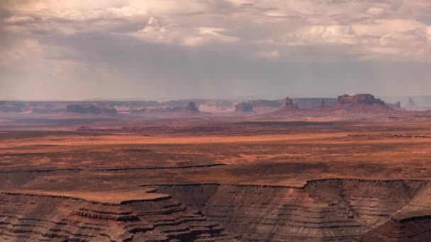 Monument Valley Muley Point Glen Canyon National Recreation Area Telephoto — Wideo stockowe
