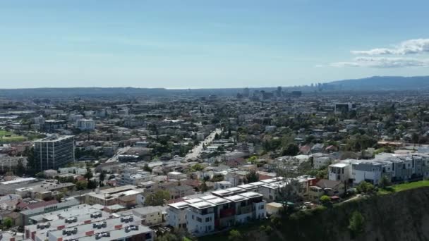 Widok Lotu Ptaka Los Angeles Victor Heights Hills Kalifornii Usa — Wideo stockowe
