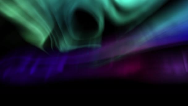 Aurora Symfonia Pętla Animacji Hipnotycznej — Wideo stockowe