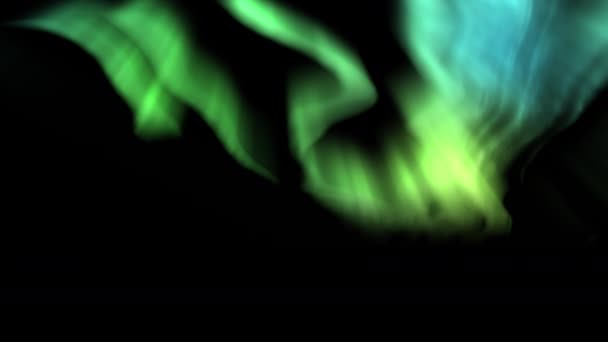 Aurora Green Loop Achtergrond Van Noorderlicht — Stockvideo
