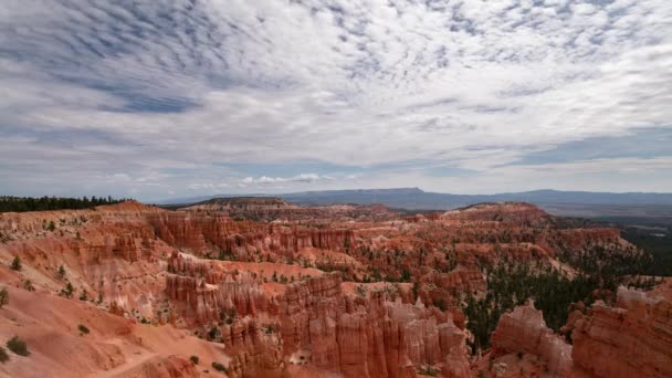 Bryce Canyon Time Lapse Navajo Loop Trail Sunset Point Clouds — Stock video