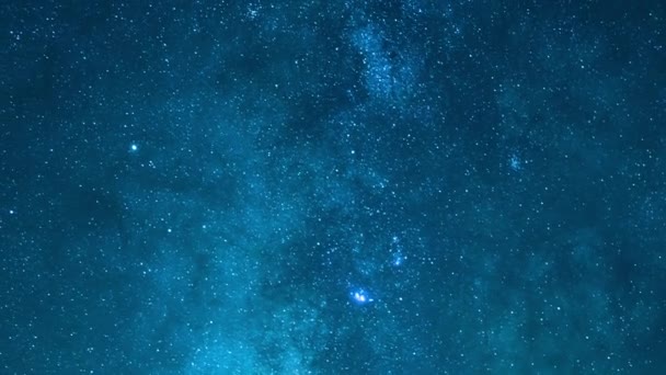Milky Way Galaxy และ Delta Aquarids Meteor Shower Trona Pinnacles — วีดีโอสต็อก