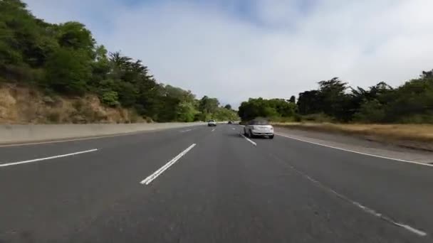 San Francisco Bay Area Sausalito Highway 101 North Передній Вигляд — стокове відео