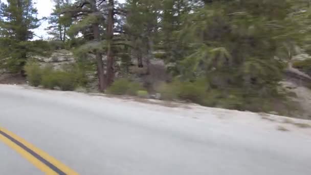 Sierra Nevada Nalı Dağı Meadow Yolu Multicam Çeyreklik Kaliforniya Plakası — Stok video