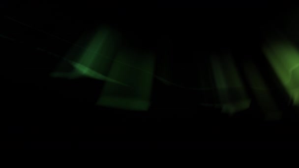 Aurora Loop Світло Зелений Фон — стокове відео