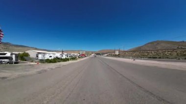 Nevada Carson City 395 Güney Arka Manzara 02 Sürücü Plakası ABD Ultra Geniş