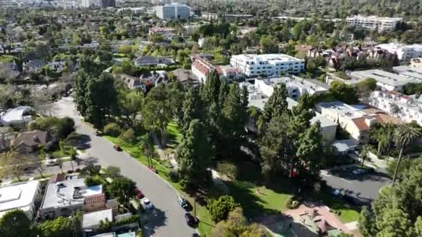 Los Angeles Mid Wilshire Aerial Shot Tilt California Usa — Video Stock
