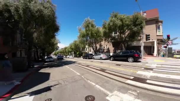 San Francisco Fort Mason Bay Westbound Hátsó Nézet Hyde Driving — Stock videók