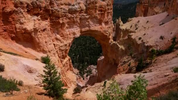 Bryce Canyon Zeitraffer Natürliche Brücke Kippt Utah Usa — Stockvideo