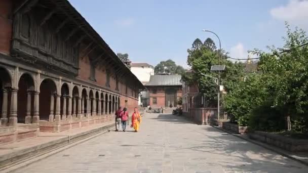 Nepal Kathmandu Estabilizador Adelante 60Fps Patrimonio Humanidad — Vídeos de Stock