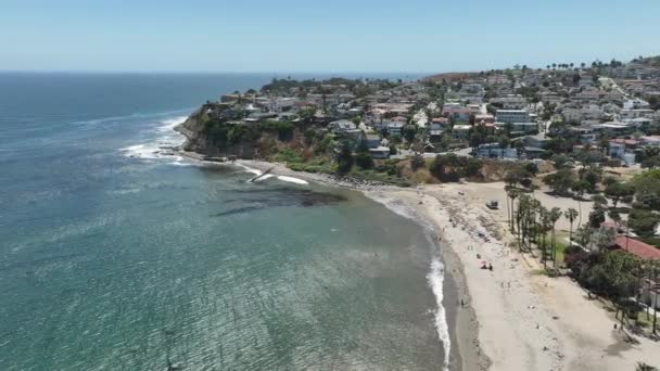 Καλιφόρνια Cabrillo Beach Και San Pedro Aerial Shot Orbit — Αρχείο Βίντεο