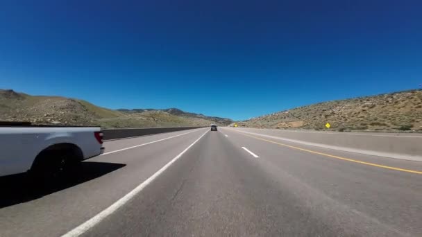 Nevada Carson City 395 South Takanäkymä Ajo Levyt Usa Ultra — kuvapankkivideo