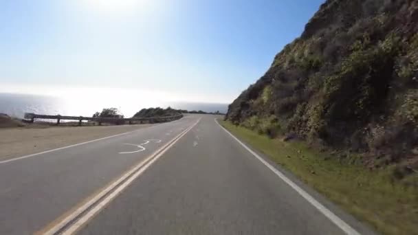 Big Sur Pacific Coast Highway Noordwaarts Mcway Falls Naar Pfeiffer — Stockvideo