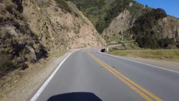 Big Sur Pacific Coast Highway Direzione Nord Mcway Falls Pfeiffer — Video Stock