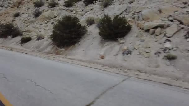 Sierra Nevada Mts Horseshoe Meadow Road Descend Multicam Three Quarter — Video Stock