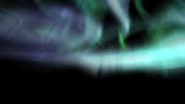 Büyüleyici Aurora Dans Animasyonu Yeşil ve Mor Döngü