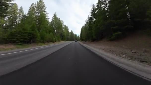 Vulkaaninen Perintö Scenic Byway Rocky Point Front View Driving Plates — kuvapankkivideo