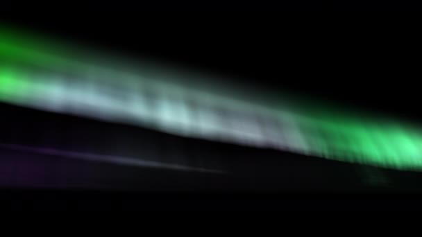 Aurora Severní Světla Zelená Fialová Smyčka Pozadí — Stock video