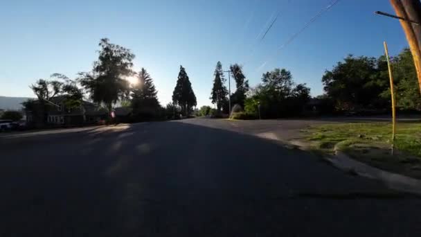 Mount Shasta City Front View Sürücü Plakası Kaliforniya Abd Ultra — Stok video