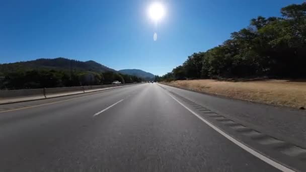 Oregon Pacific Highway Southbound Grants Pass Placas Conducción Con Vista — Vídeos de Stock